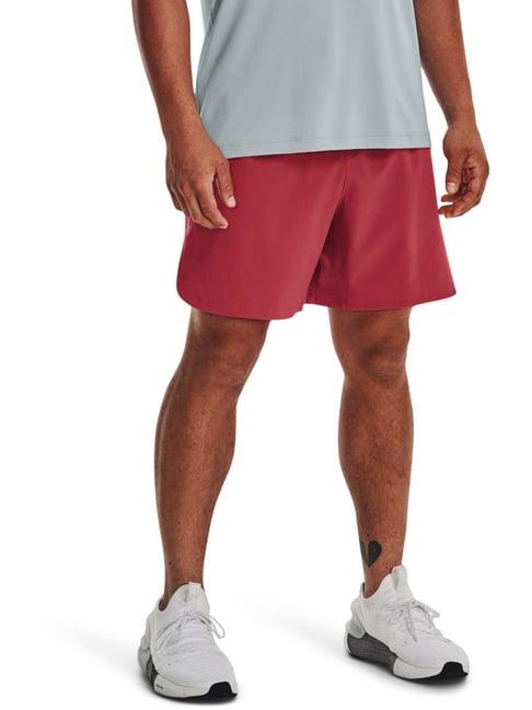 under armour red classic fit sports shorts