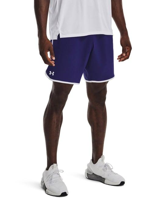 under armour blue classic fit sports shorts