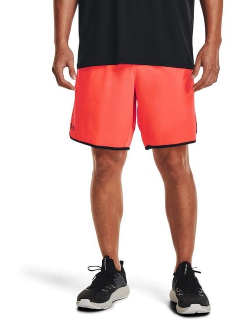 under armour orange classic fit sports shorts