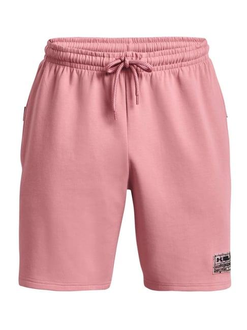 under armour pink loose fit sports shorts