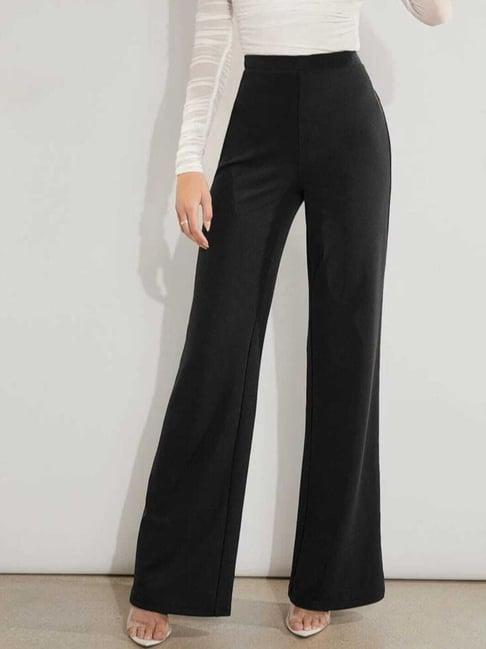 broadstar black high rise pants