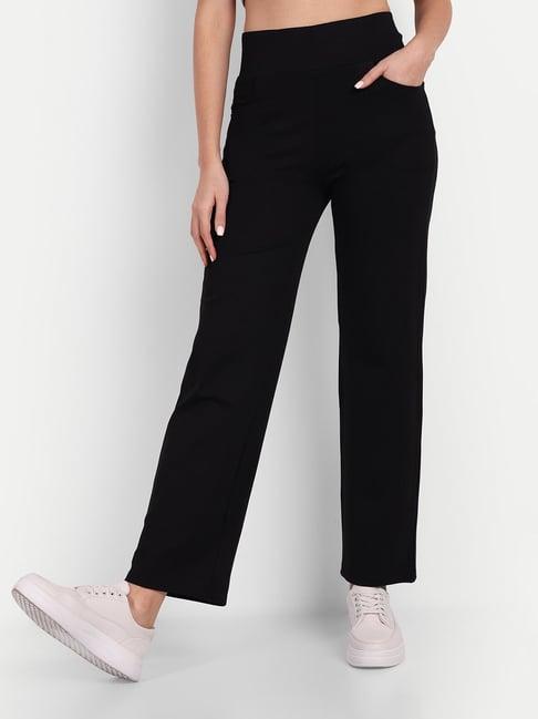 broadstar black high rise pants