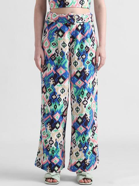 only multicolor printed pants