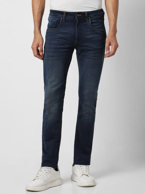 v dot navy slim fit jeans