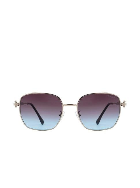 forca by lifestyle dark grey square sunglasses for women