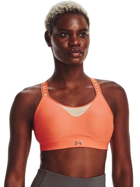 under armour orange sports bra