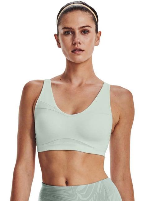 under armour pista green sports bra