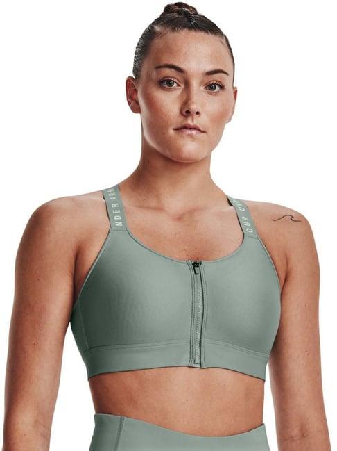 under armour green sports bra