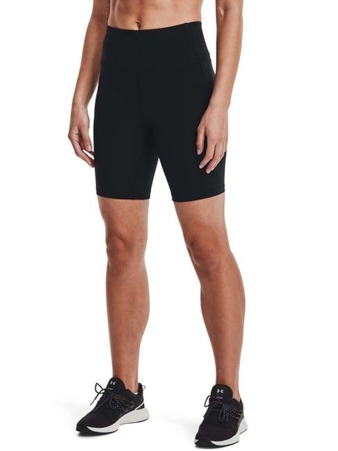 under armour black mid rise sports shorts