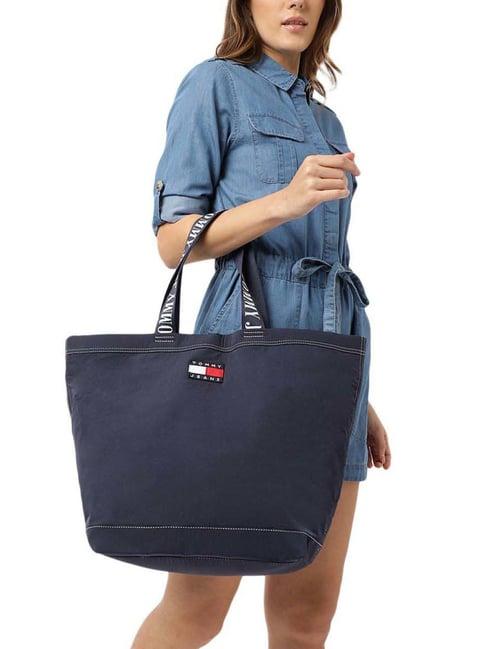 tommy hilfiger twilight navy medium tote