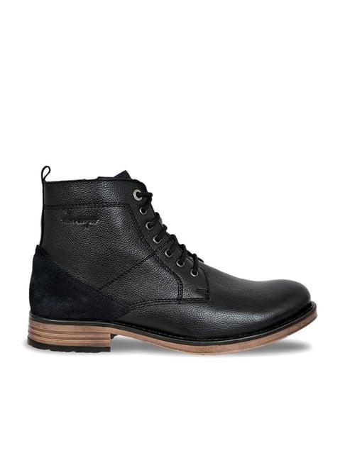 allen cooper men's black casual boots