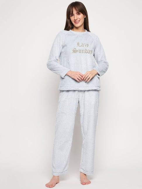 madame grey graphic print sweatshirt with pyjamas