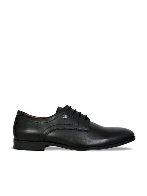 allen cooper men's black derby shoes