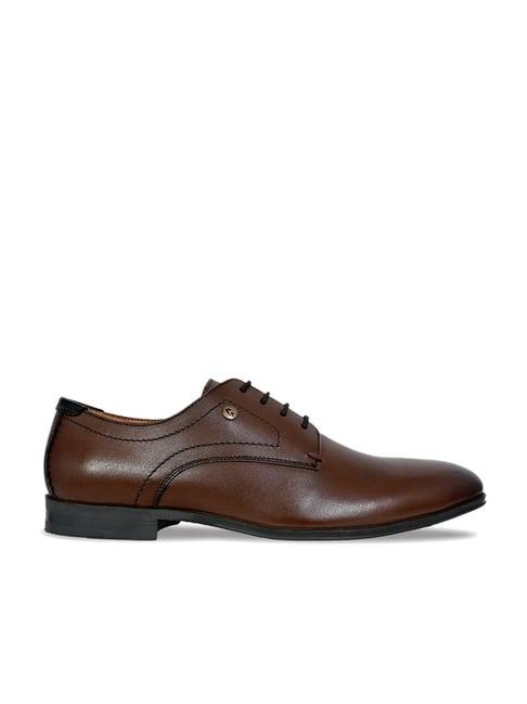 allen cooper men's brown derby shoes