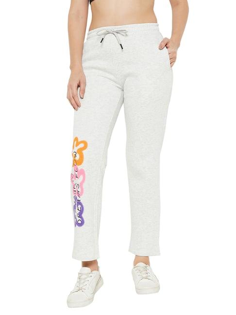 madame m secret white printed trackpants