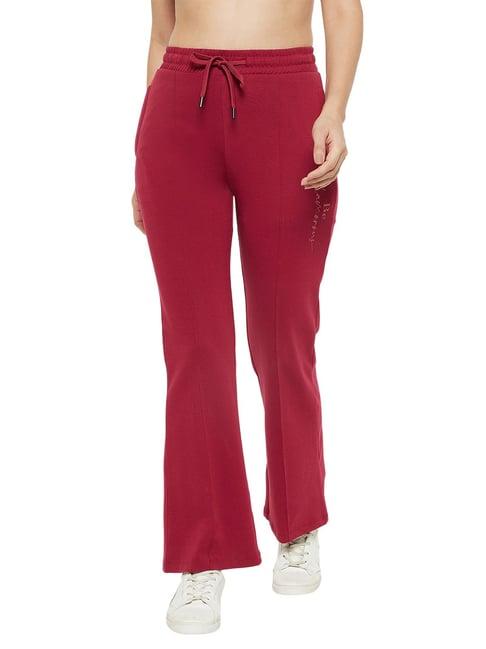 madame m secret maroon regular fit trackpants