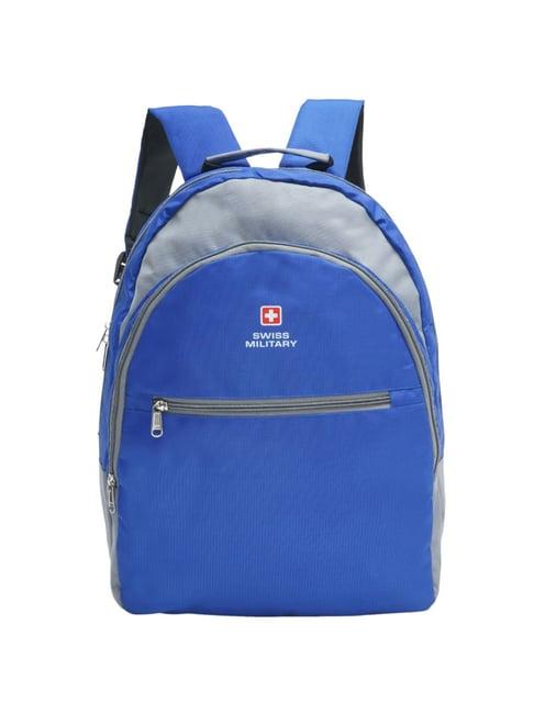 swiss military 22 ltrs blue small laptop backpack