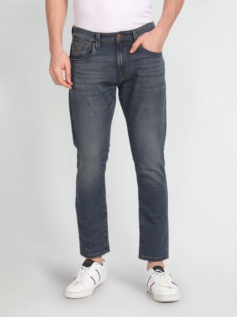 u.s. polo assn. denim co. blue cotton regular fit jeans