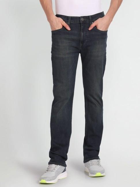 u.s. polo assn. denim co. blue cotton slim straight fit jeans