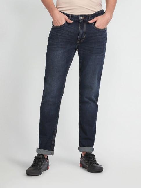 u.s. polo assn. denim co. blue cotton slim tapered fit jeans