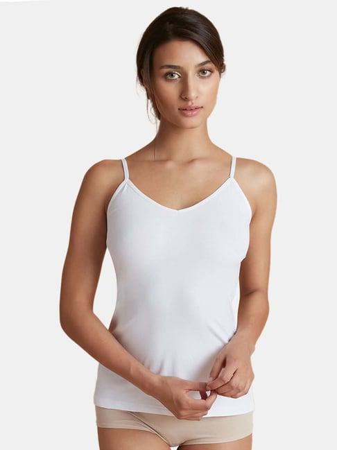 zivame white cotton camisole