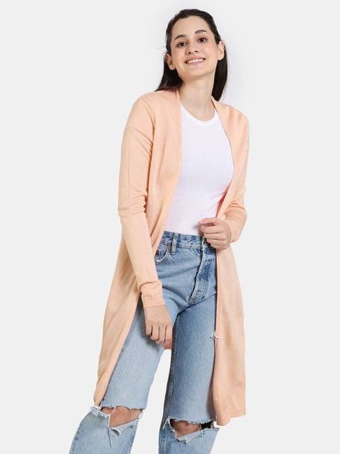 zivame beige full sleeves shrug