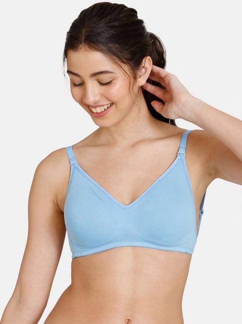 zivame blue non-padded t-shirt bra