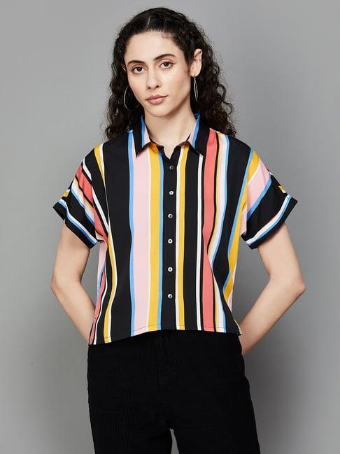 ginger by lifestyle multicolored striped shirt