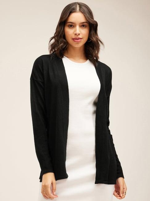 fablestreet black regular fit shrug