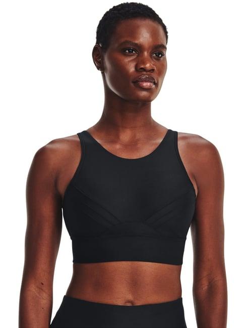 under armour black infinity pintuck sports bra