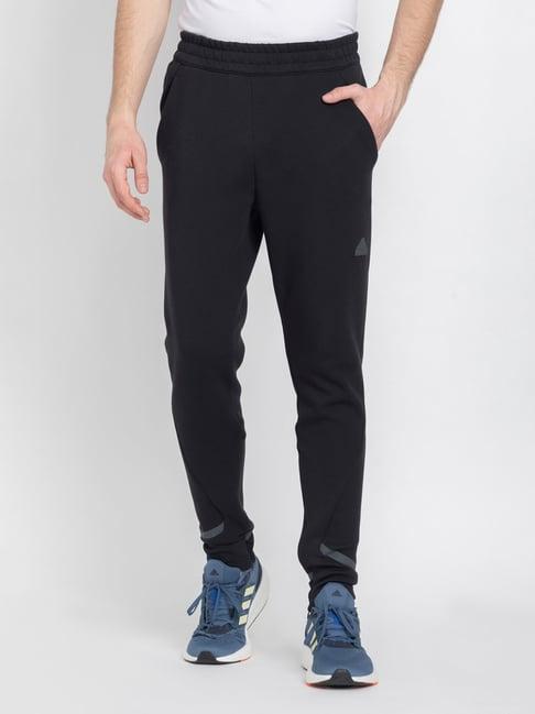 adidas black regular fit designed for gameday sports trackpants