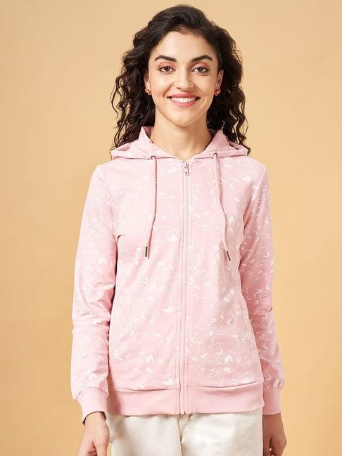 honey by pantaloons pink cotton printed sweatshirt