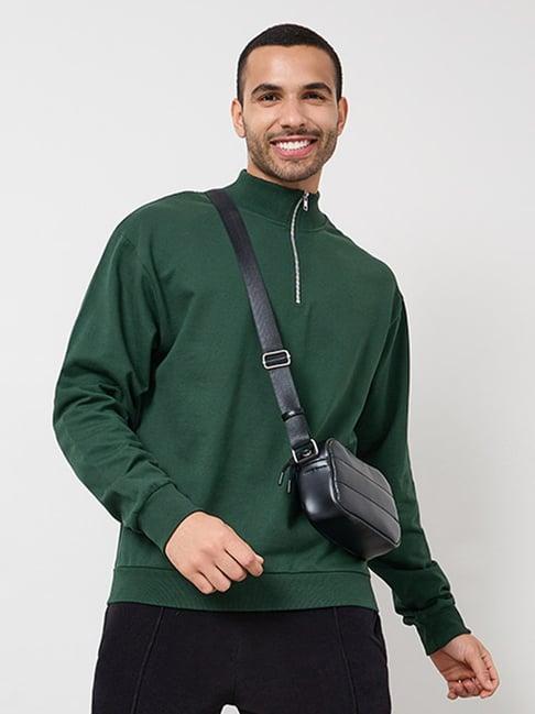 styli green relaxed fit sweatshirt