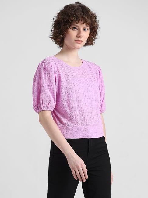 only lavender self design top