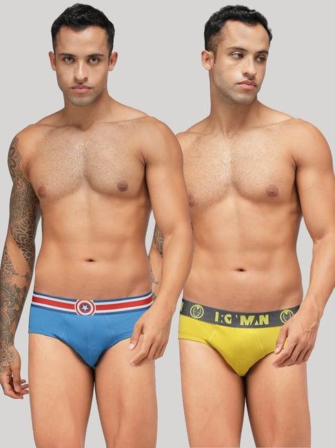 zoiro sky driver & sulphur regular fit briefs - pack of 2