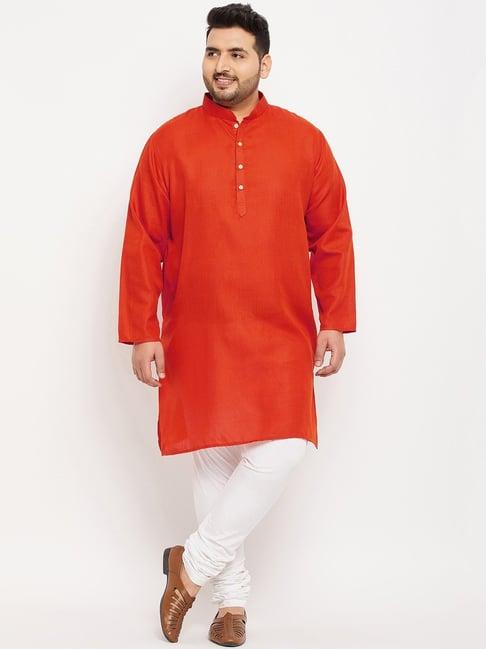 bigbanana orange regular fit kurta