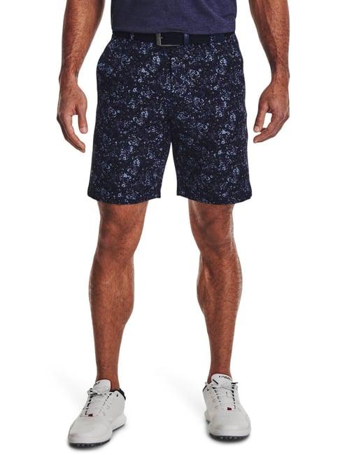 under armour blue regular fit printed shorts