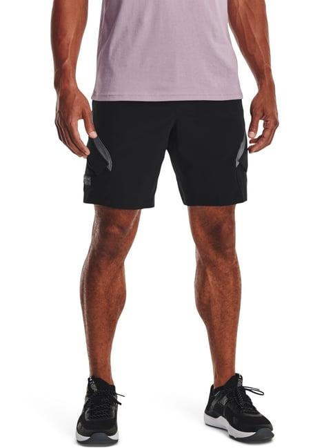 under armour black fitted sports shorts