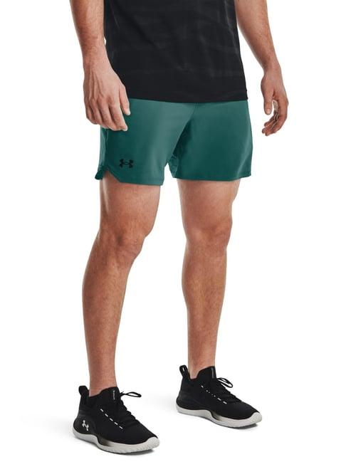 under armour green super fit sports shorts