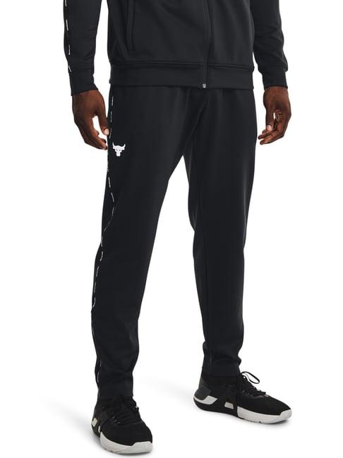 under armour black loose fit sports trackpants