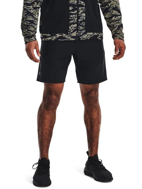 under armour black fitted sports shorts