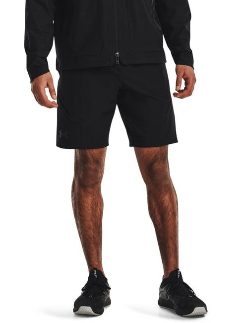 under armour black fitted sports shorts