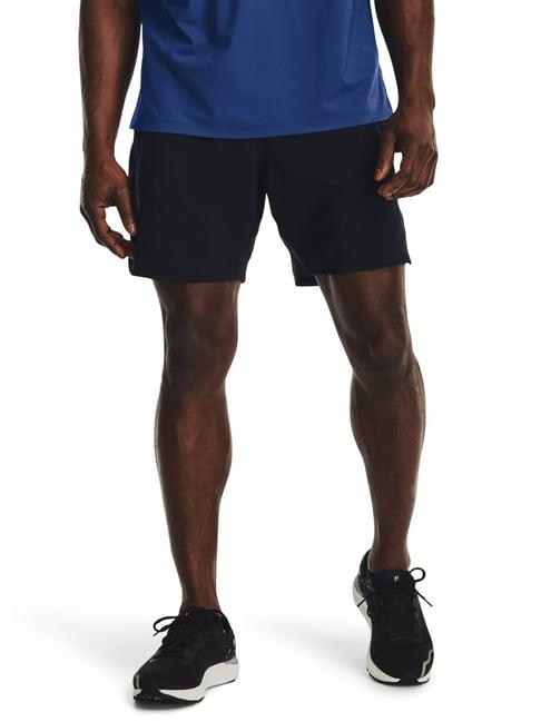 under armour black super fit 2-in-1 sports shorts