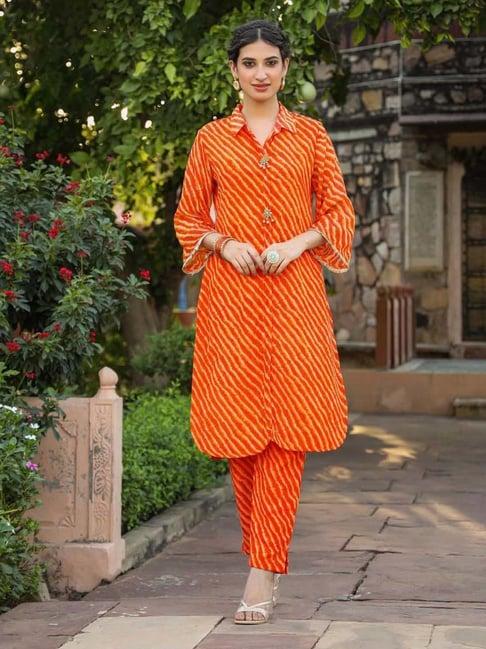 scakhi mango printed tunic pant set