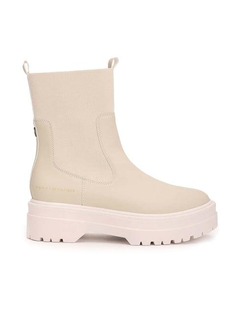 tommy hilfiger women's classic beige chelsea boots