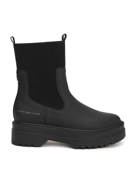 tommy hilfiger women's black chelsea boots