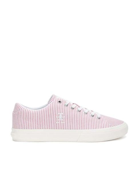 tommy hilfiger men's pink casual sneakers