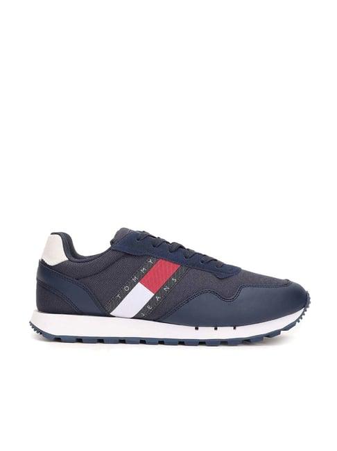 tommy hilfiger men's navy casual sneakers