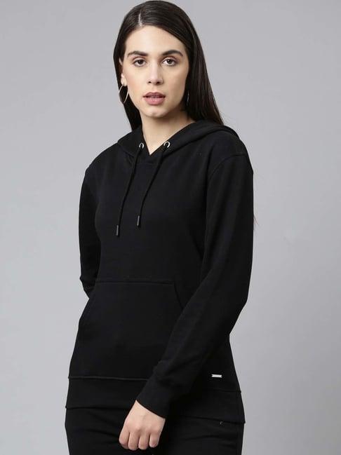 twin birds black regular fit sweatshirt