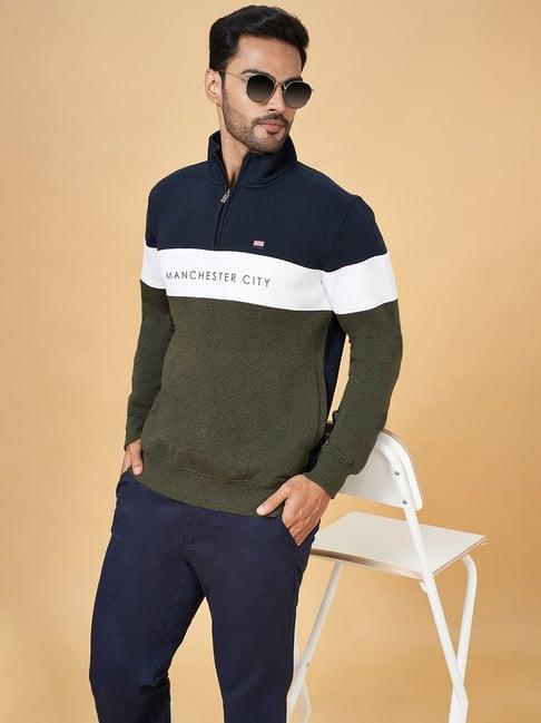 byford by pantaloons multicolor slim fit sweatshirt